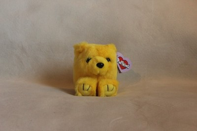 Puffkins Buttercup The Yellow Teddy Bear With Tag - Vintage 1994