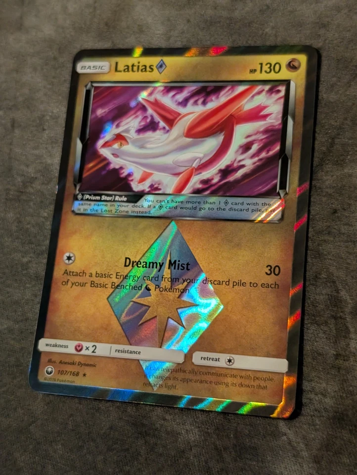Latias Prism Star 107/168 Near Mint Celestial Storm Ultra Rare Holo 2018 Pokemon - Image 2 of 4