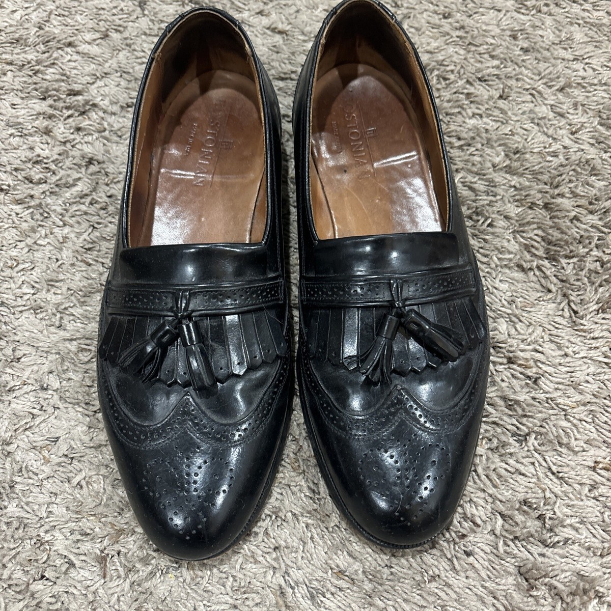 Bostonian Flexlite Men\'s Black Leather Loafers 9.5 Bostonian Flexlite Mens Black Leather Loafers Slip On Dress  main image 2