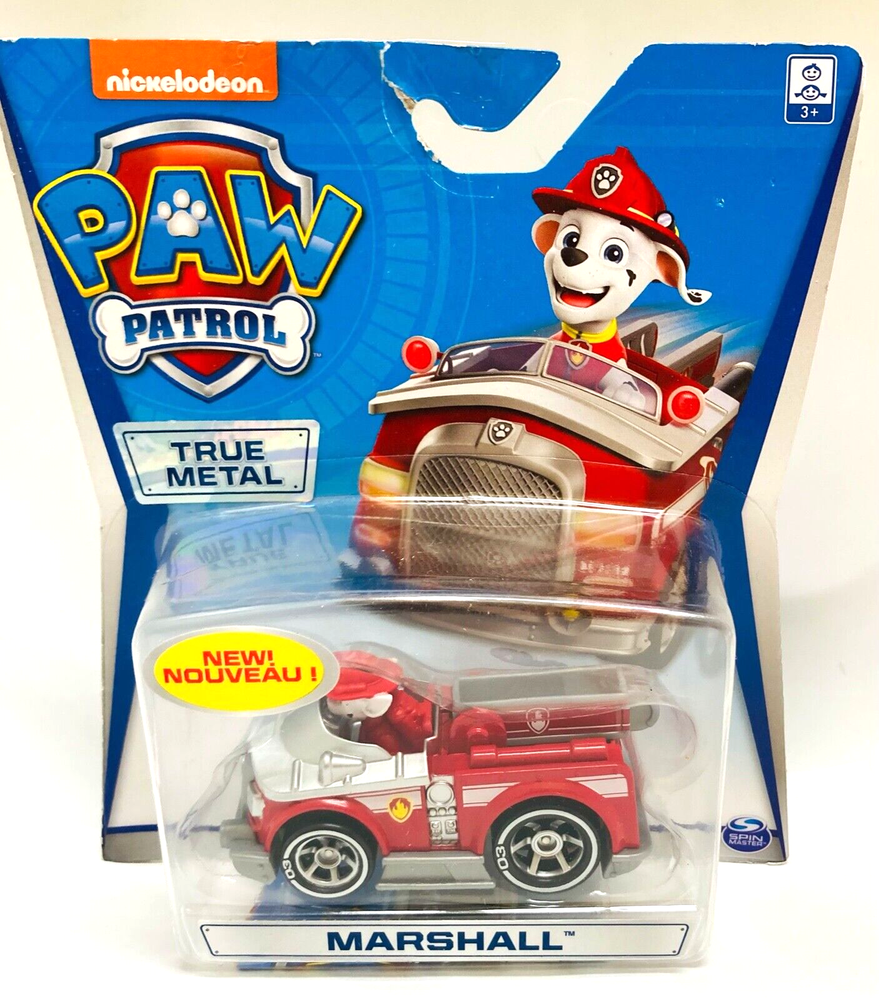 Mighty Pups True Metal Fire Truck Car Toy - Marshall Paw Patrol  
