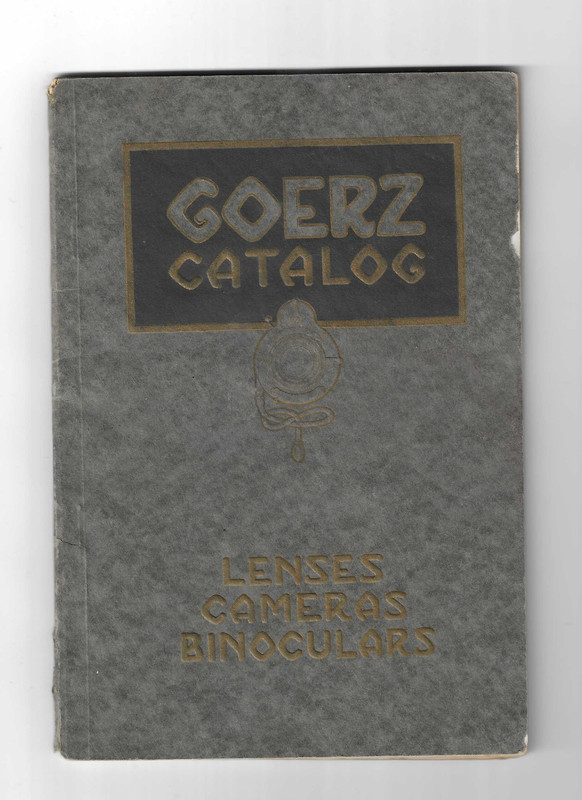 Vintage Goerz Lens/Cameras/Binoculars Catalog c.1913. Rare/Collectible.