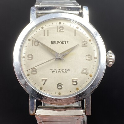 Vintage Belforte Shock Absorber 17 Jewels Antimagnetic 11B25