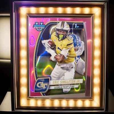 2024 Bowman Chrome U Pink Lava 1st Bowman #71 Eric Singleton Jr. Georgia Tech