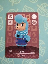 210 Cyrus amiibo card Animal Crossing
