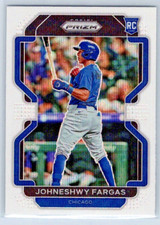 2022 Prizm Baseball - Johneshwy Fargas - WHITE WAVE - Chicago Cubs - RC - #144