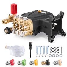 Pressure Washer Pump 1 Shaft Horizontal Tripl...
