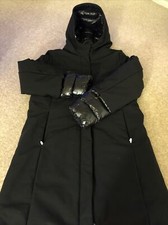 Bnwt Geox Gritah Parka Jacket Black Size 16 (eu50) Rrp£299