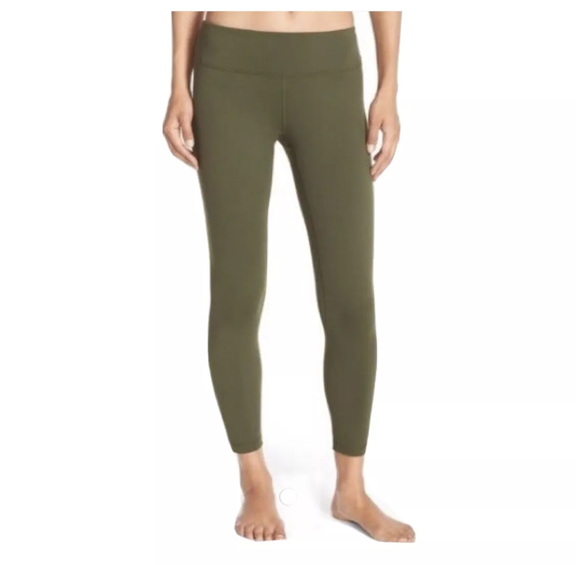 Zella Live In Capri XS Legging Pant Crop Olive Green 24