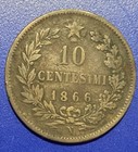1866-N 10 CENT ITALY  — photo 2