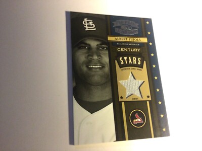 Albert Pujols 2004 Donruss Throwback Threads Game Worn Jersey #17/50 - #CS-2