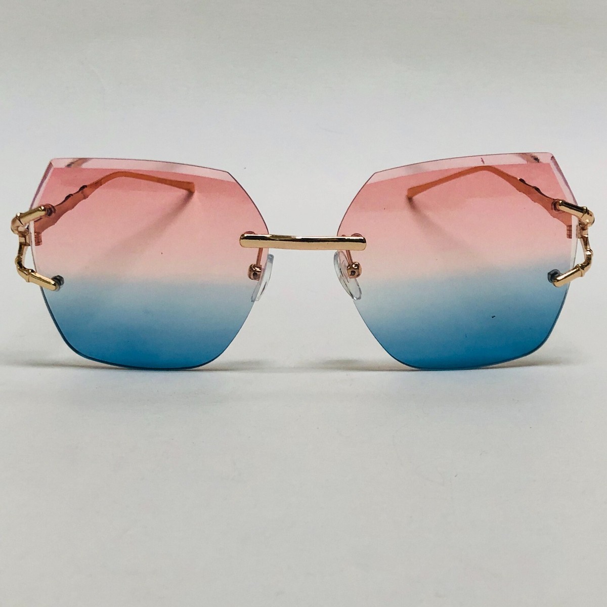 Occhiali Da Sole Fashion UV400 Occhiali Da Sole Donna OVERSIZE Senza Montatura – Lenti Sfumate SHADZ GAFAS, Protezione UV400 – Stile 90s Okkia Occhiali Sole - Foto 12