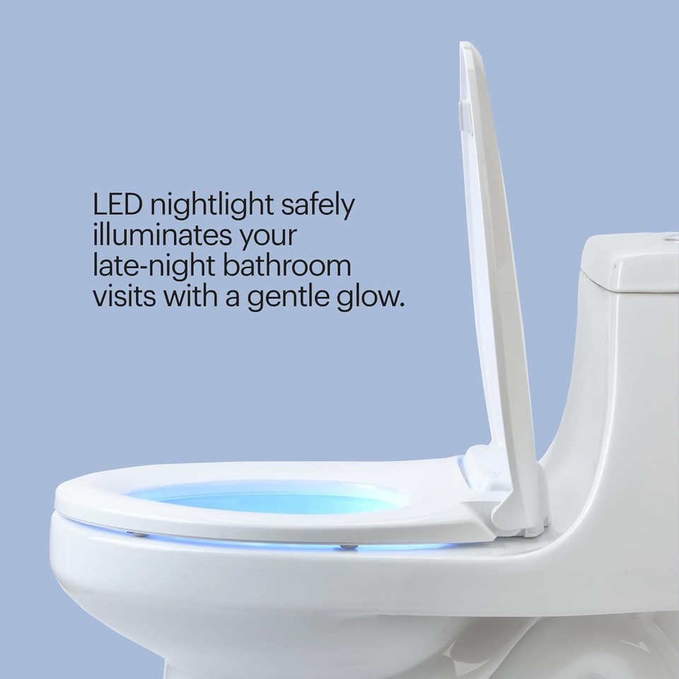 Brondell L60EW LumaWarm Heated Toilet Seat with Night Light, Three eBay