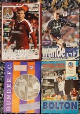 BOLTON WANDR 4 programme collection 1991-2016 dundee grimsby burnley northampton