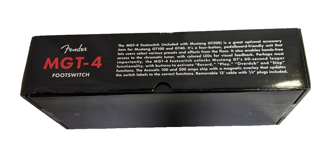 Fender MGT-4 FOOT SWITCH With CABLE Original box Pre-owned Fender MGT-4 FOOT SWITCH With CABLE Original box Pre-owned