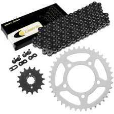 Kit de cadena de transmisión y piñón negro para Suzuki GS500E GS500F GS500H 1994-2010