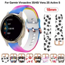 Silicone Flower Strap For Garmin Venu 2S 3S Active S Vivoactive 3S 4S Watch Band