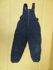 NEW LEGENDS M 5/6 KIDS SNOW BIB SNOWSUIT OVERALLS - NAVY BLUE 