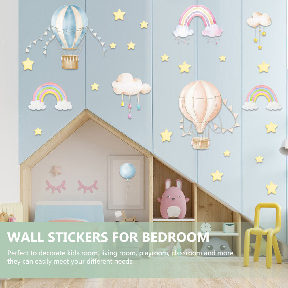 Rainbow Cartoon Wall Decals for Kids Bedroom eBay