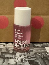 New Victoria's Secret PINK Fresh Clean Travel Body Mist 2.5 Fl. oz