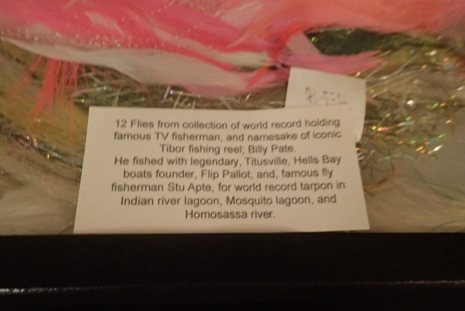 Pesca a mosca Tibor BILLY PATE Estate certificado de autenticidad usado x12 moscas de agua salada en alta mar + estuche Foto 3 de 4