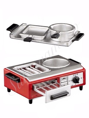 F-toys Retronics 1:8 Scale Miniatures Showa30's - No.7 Compsite Gas Stove (Red)