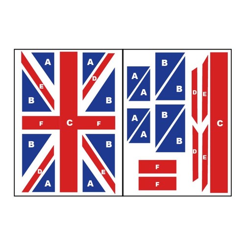 UNION JACK FLAG ROOF GLOSSY MINI MINOR ERA GLOSSY ROOF STICKER ROOF UK - Picture 2 of 3