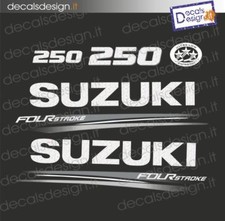 Adesivi motore marino fuoribordo Suzuki 250 cv four stroke 2018 stickers