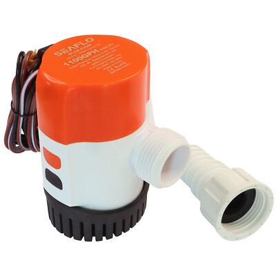 Elektrische Timer Sensor Auto Boot Bilgenpumpe, von Seaflo, 1100 GPH, 12 Volt