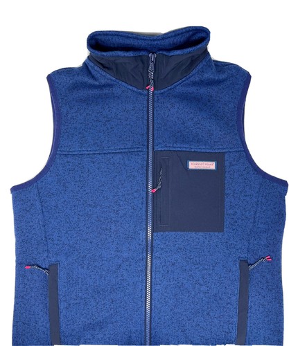 Women’s Vineyard Vines Sweater Fleece Vest Outerwear Size XL - 第 3/6 張圖片