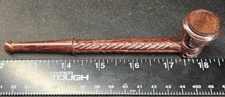 2 Pack - 6” Rosewood Smoking Pipe - High Quality Wood HANDMADE w/ Screens
