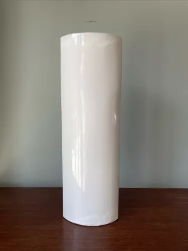 Vintage Bennington Potters David Gil Tall Vase 2034 ~ MCM ~ White ~ 17 1/4" Tall