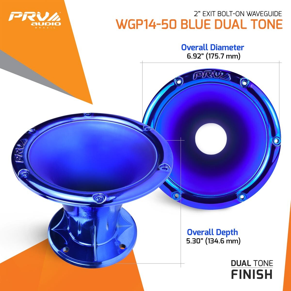 1x PRV D2200Ph Pro Audio Phenolic Compression Driver 200W + WGP14