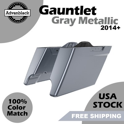 Advanblack Fit Harley Street Road Glide Gauntlet Gray Metallic Stretch Saddlebag