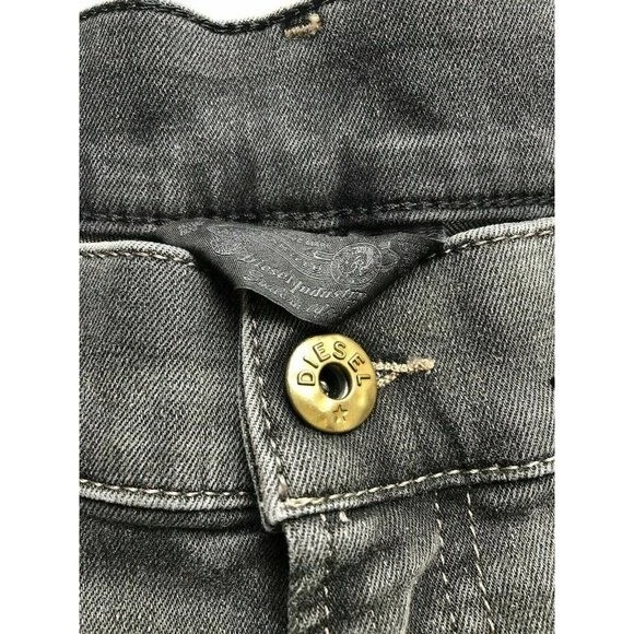 Pantalones Cortos Diesel Mujer R-SCOTT Gris Denim Puños Talla 32 00SYL5RA49N Foto 3 de 4