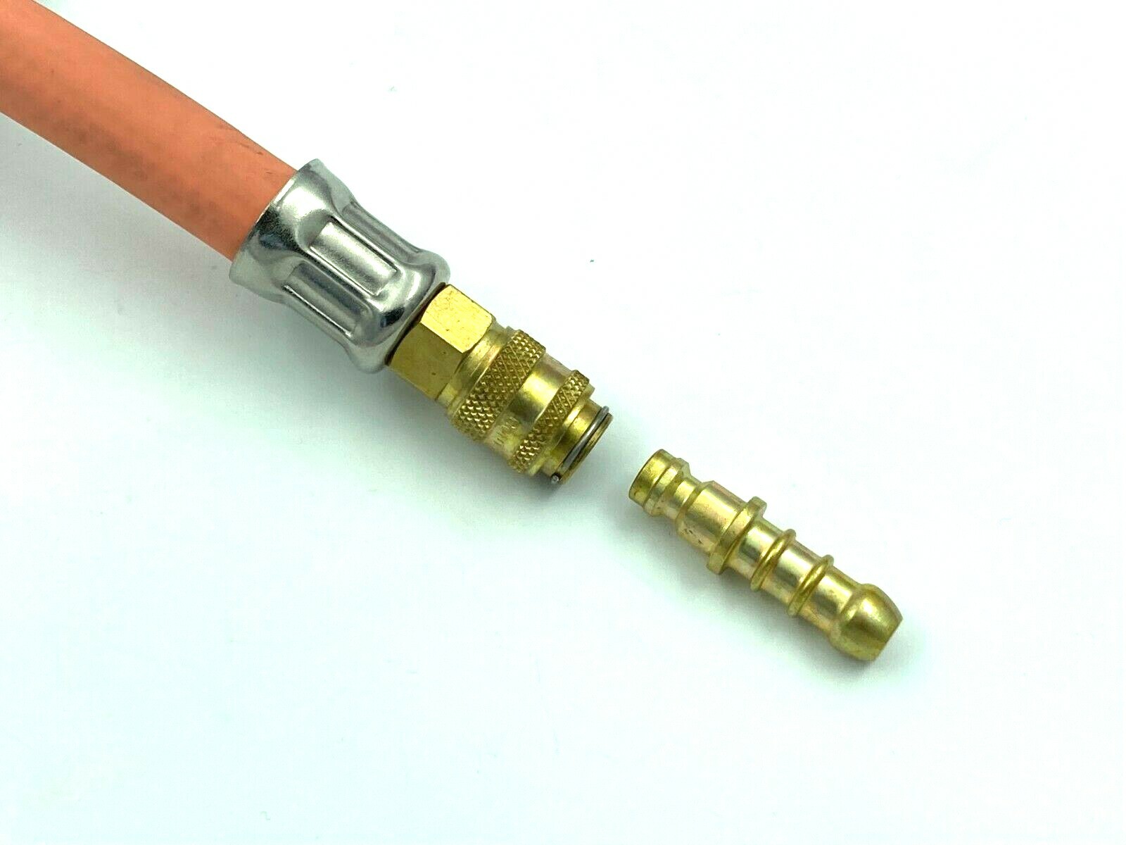 LPG Quick Release Connector Attached To 27mm Propane Gas Clip On Calor