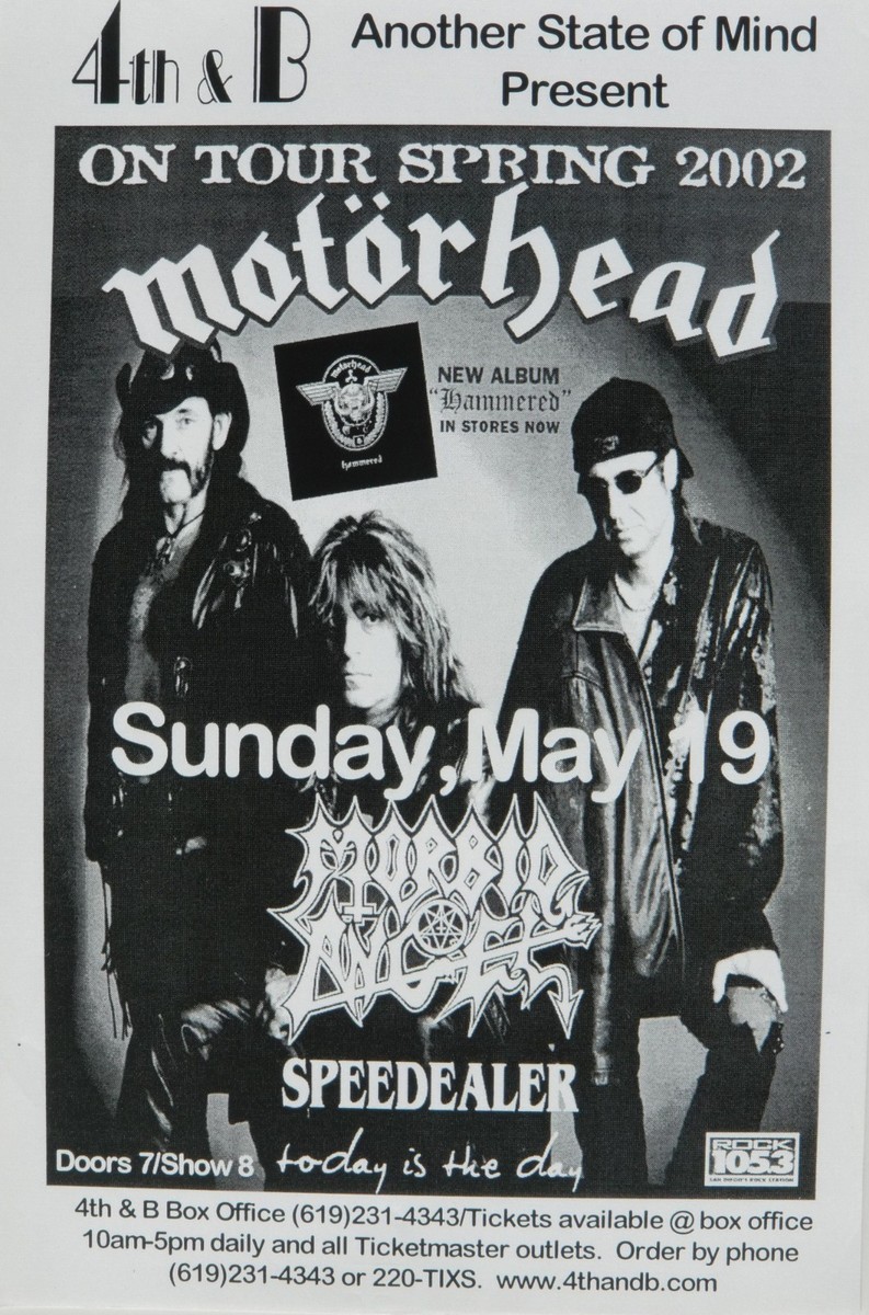 Motörhead 1982年西ドイツツアー￼ポスター Motörhead 1982年西ドイツツアー￼ポスター