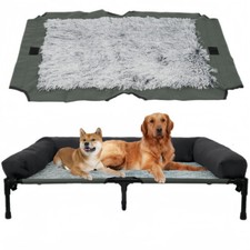 XXXL Elevated Dog Bed Waterproof Cooling Warm Dual Use Metal Frame up to 220 lbs