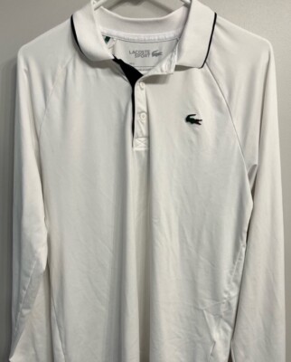 Lacoste Sport Blue Long Sleeve Stretch Breathable Men's Golf Polo