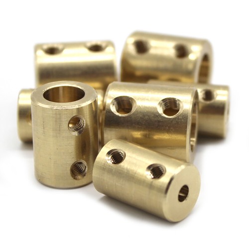 Shaft Coupling Rigid Brass Coupler Motor Shaft Joint Transmission Connector DIY - Photo 2/26