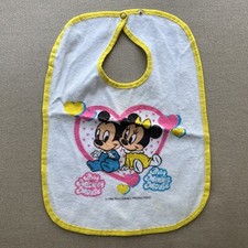 Vintage Bib Disney Baby Minnie Mouse And Mickey Mouse