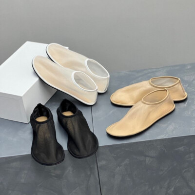 Gauze Women Shoes Spring and Summer New Translucent Flat Breathable Simple