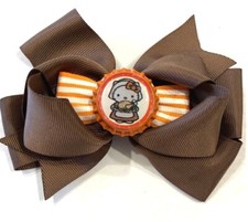 Beautiful Thanksgiving Girl Pilgrim inspired hair bow.