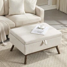 Storage Ottoman Top Coffee Table Bench with Storage for Living Room Bedroom
