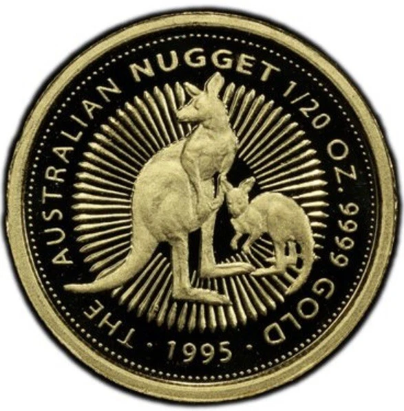 1995 $5 Australia 1/20 Gold Proof Kangaroo Nugget Coin • PR69 POP 2 • 900 MINTED - Image 4 of 4