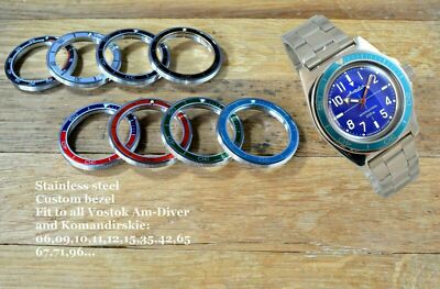 The Thorn Vostok Watch Bezel Custom Amphibia Komandirskie Stainless Steel 
