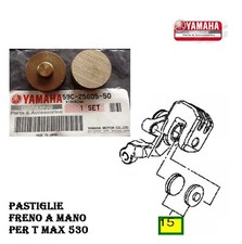 PASTIGLIE FRENO A MANO DI STAZIONAMENTO YAMAHA TMAX 530 2012 2013 2014 2015 2016