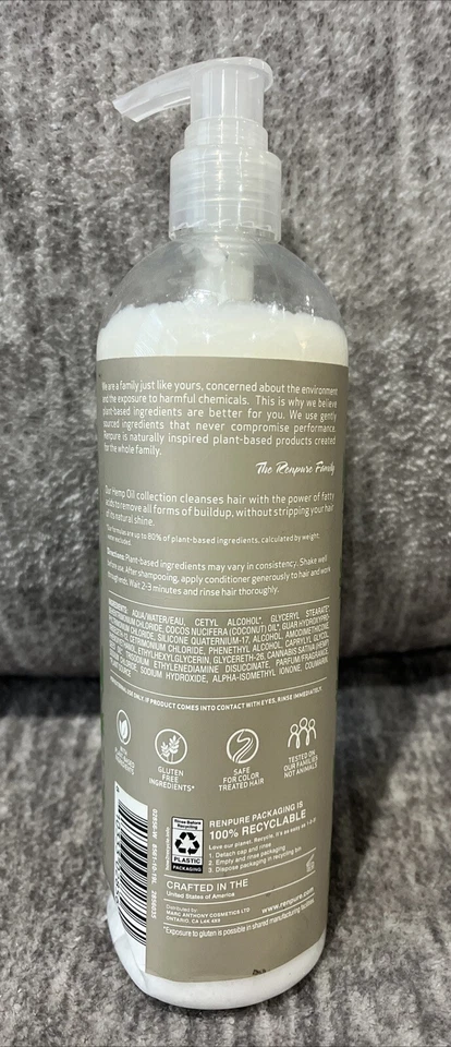 Renpure Restorative Hemp Oil Moisture Therapy Conditioner 16 Fl Oz - Image 2 of 4