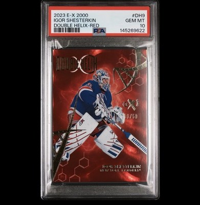 2023-24 Skybox Ex2000 Double Helix Igor Shesterkin Red Achievement 31/50 Rangers