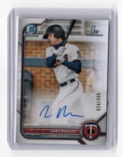 2022 BOWMAN CHROME 1ST #CPA-JRK JAKE RUCKER AUTOGRAPH REFRACTOR /499