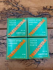 4 Rolls Of Black Velox Tressostar Cotton Bicycle Handlebar Bar Tape